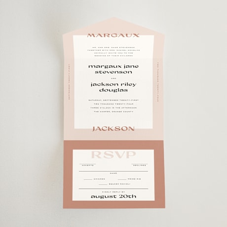 All-in-One Wedding Invitations
