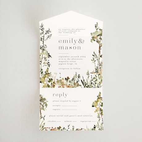 All-in-One Wedding Invitations