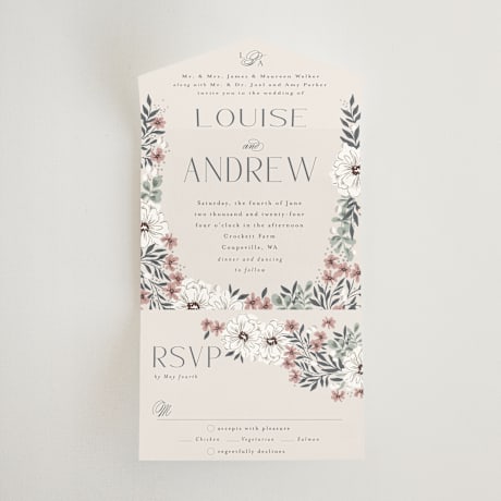 All-in-One Wedding Invitations