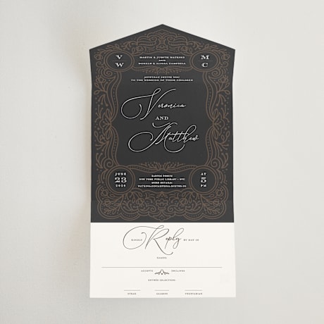 All-in-One Wedding Invitations