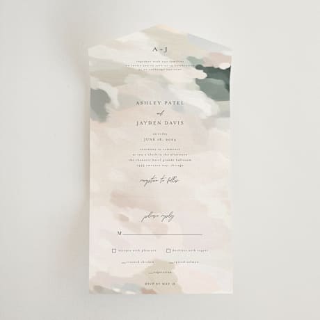 All-in-One Wedding Invitations