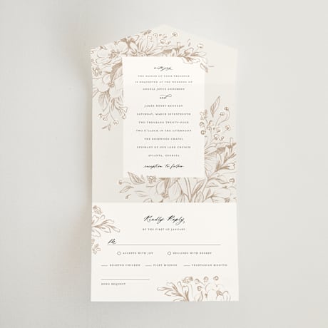 All-in-One Wedding Invitations