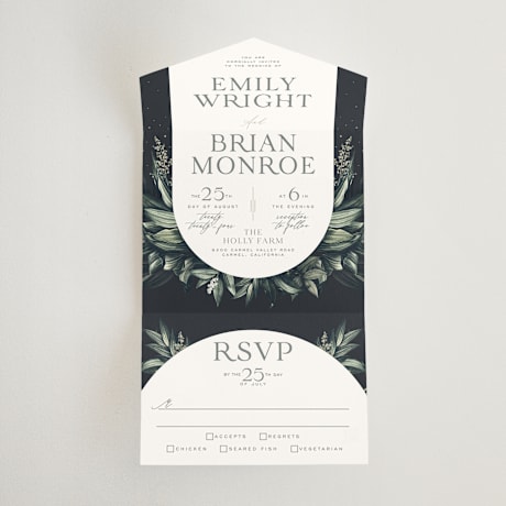 All-in-One Wedding Invitations