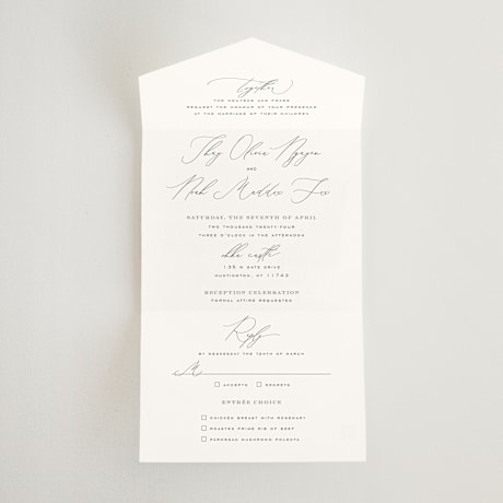 All-in-One Wedding Invitations