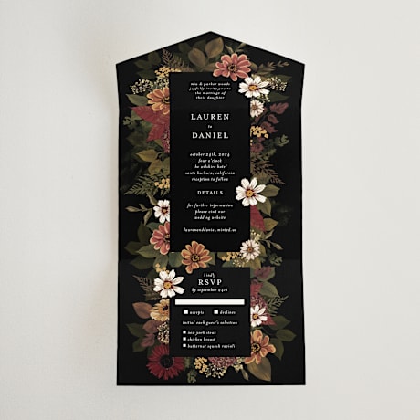 All-in-One Wedding Invitations