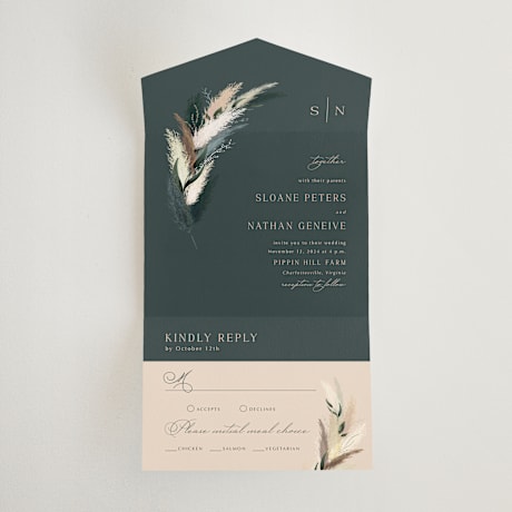 All-in-One Wedding Invitations