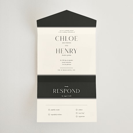 All-in-One Wedding Invitations