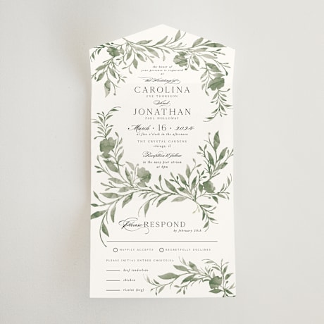 All-in-One Wedding Invitations