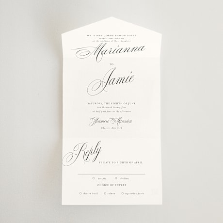 All-in-One Wedding Invitations