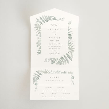All-in-One Wedding Invitations