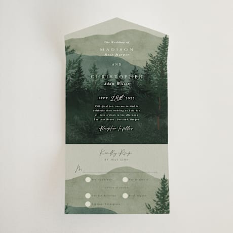 All-in-One Wedding Invitations