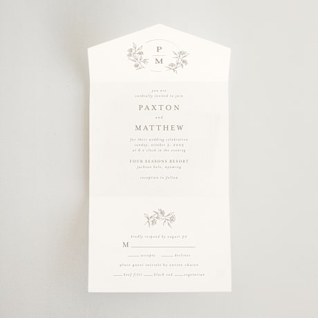 All-in-One Wedding Invitations