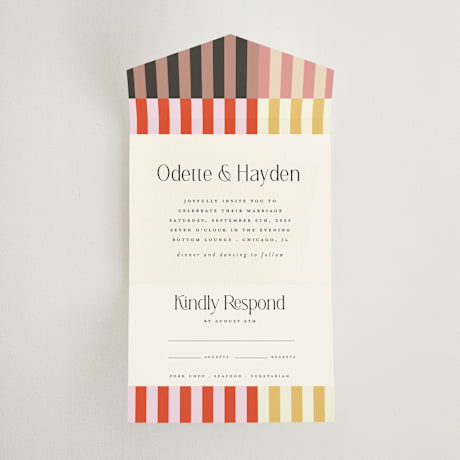 All-in-One Wedding Invitations