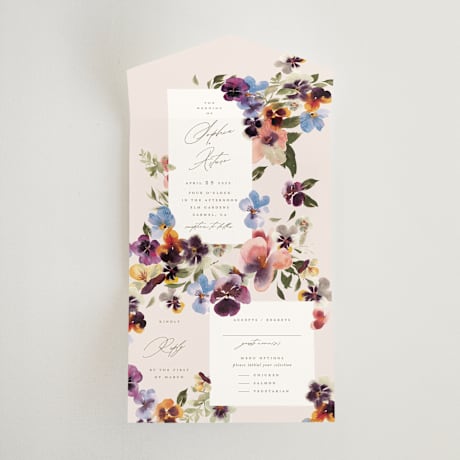 All-in-One Wedding Invitations