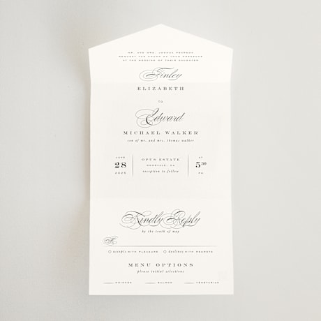 All-in-One Wedding Invitations