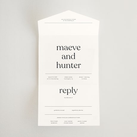 All-in-One Wedding Invitations