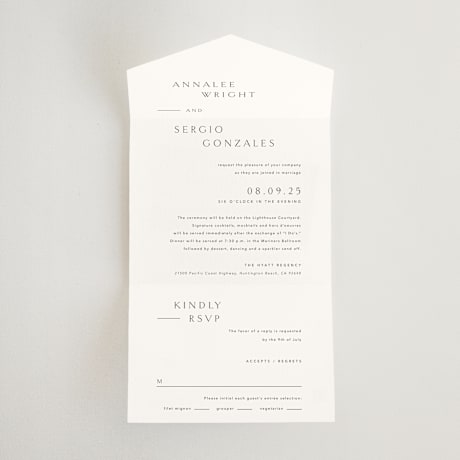 All-in-One Wedding Invitations