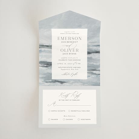 All-in-One Wedding Invitations