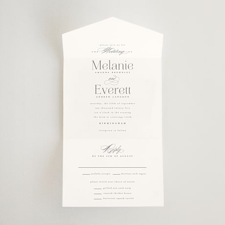 All-in-One Wedding Invitations