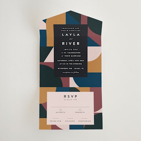 All-in-One Wedding Invitations
