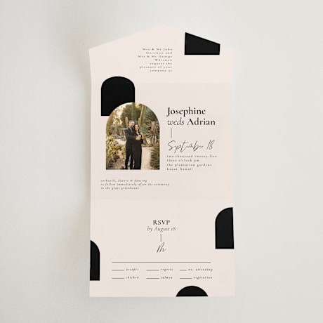 All-in-One Wedding Invitations