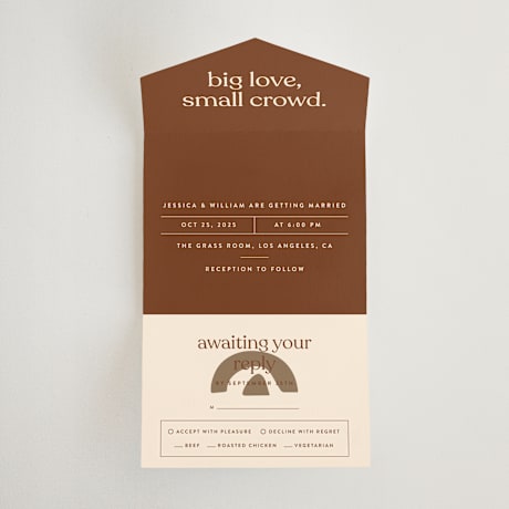 All-in-One Wedding Invitations