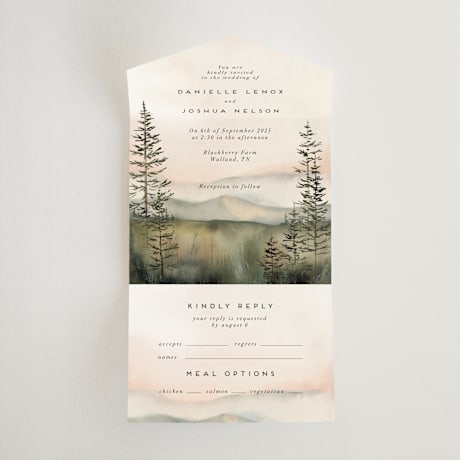 All-in-One Wedding Invitations