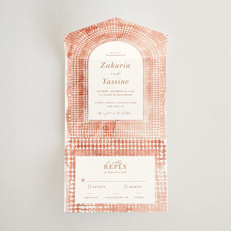All-in-One Wedding Invitations