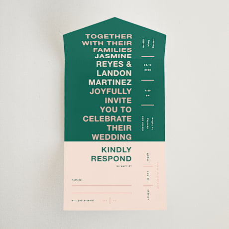 All-in-One Wedding Invitations