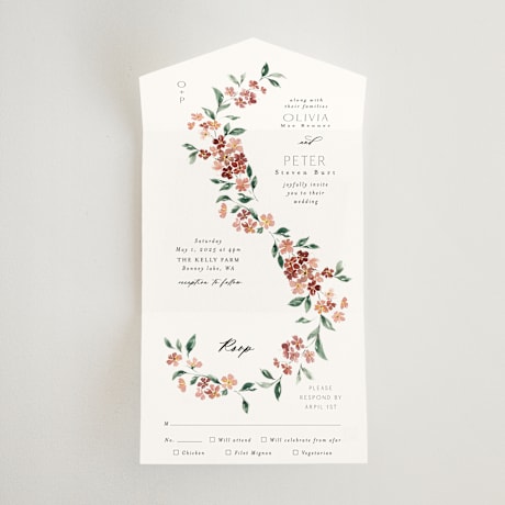 All-in-One Wedding Invitations