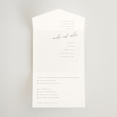 All-in-One Wedding Invitations