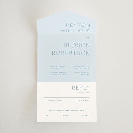 All-in-One Wedding Invitations