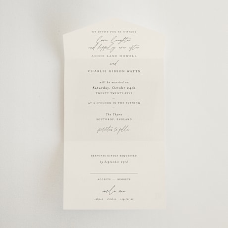 All-in-One Wedding Invitations