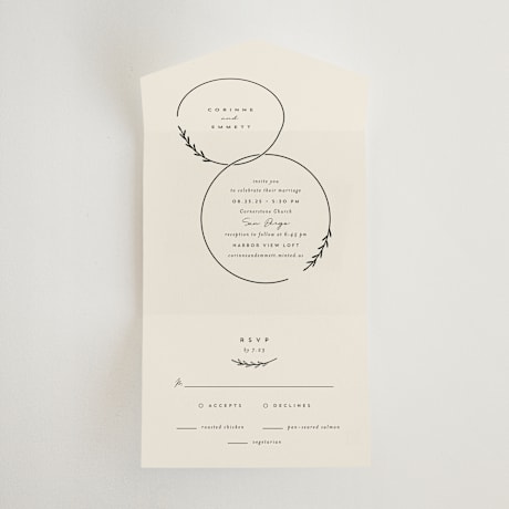 All-in-One Wedding Invitations