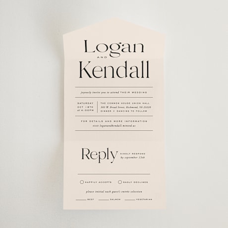 All-in-One Wedding Invitations