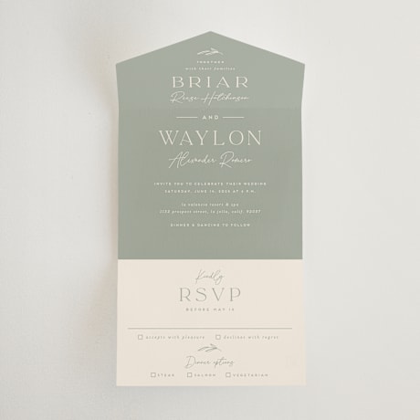 All-in-One Wedding Invitations