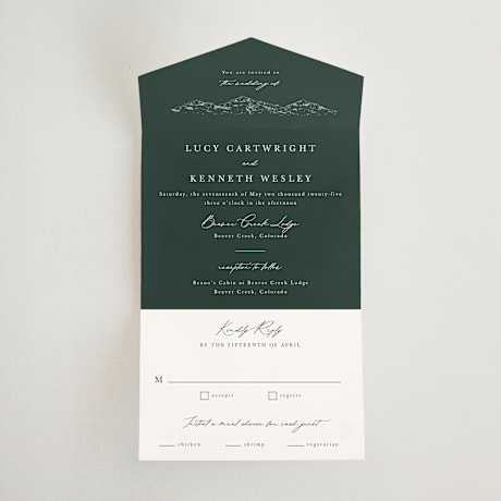 All-in-One Wedding Invitations