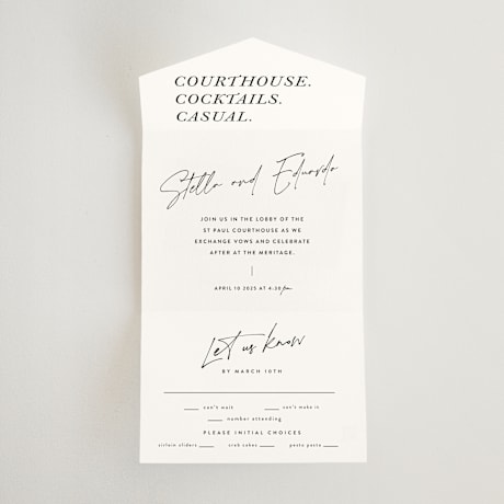 All-in-One Wedding Invitations