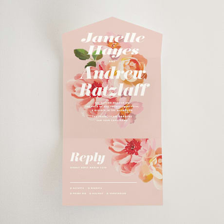 All-in-One Wedding Invitations