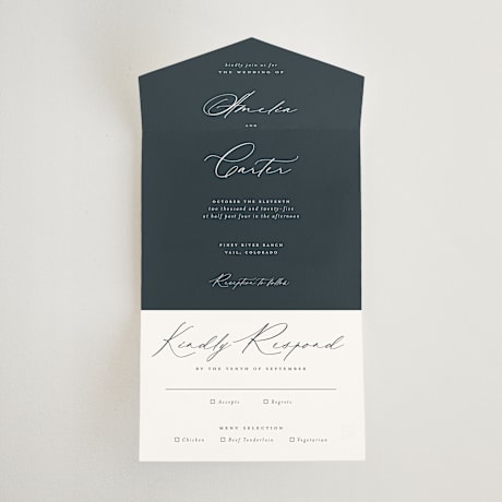All-in-One Wedding Invitations