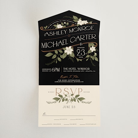All-in-One Wedding Invitations