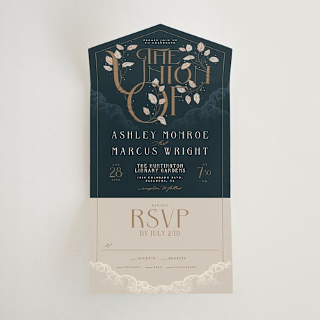 All-in-One Wedding Invitations