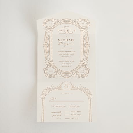 All-in-One Wedding Invitations