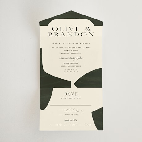 All-in-One Wedding Invitations
