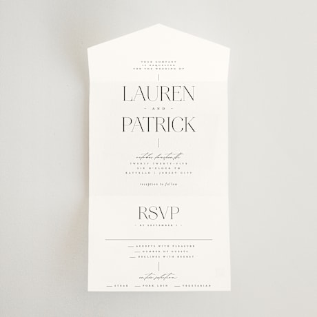 All-in-One Wedding Invitations