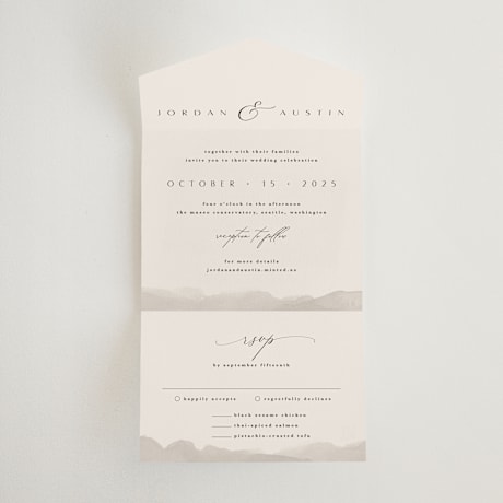 All-in-One Wedding Invitations
