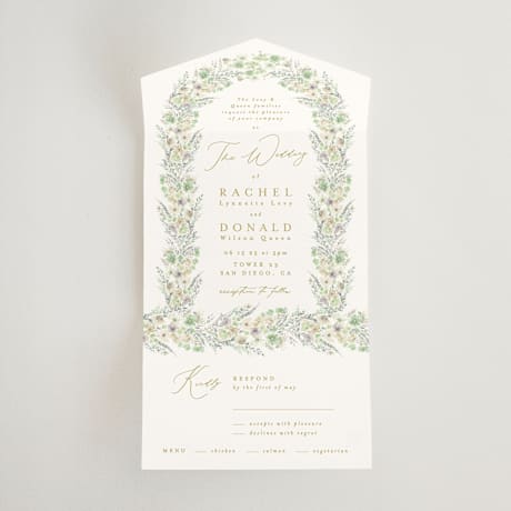 All-in-One Wedding Invitations
