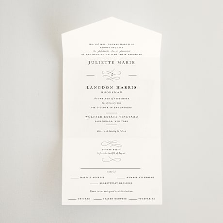 All-in-One Wedding Invitations
