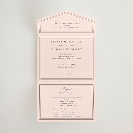 All-in-One Wedding Invitations