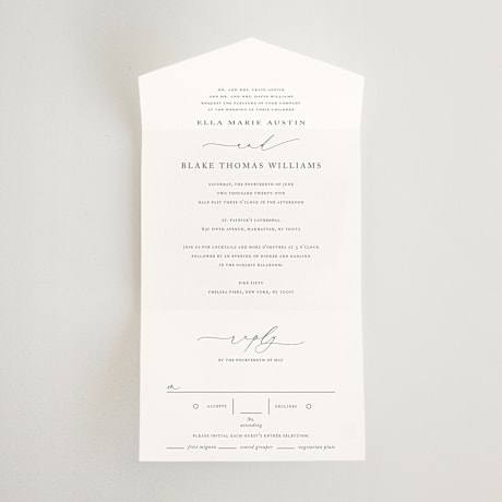 All-in-One Wedding Invitations
